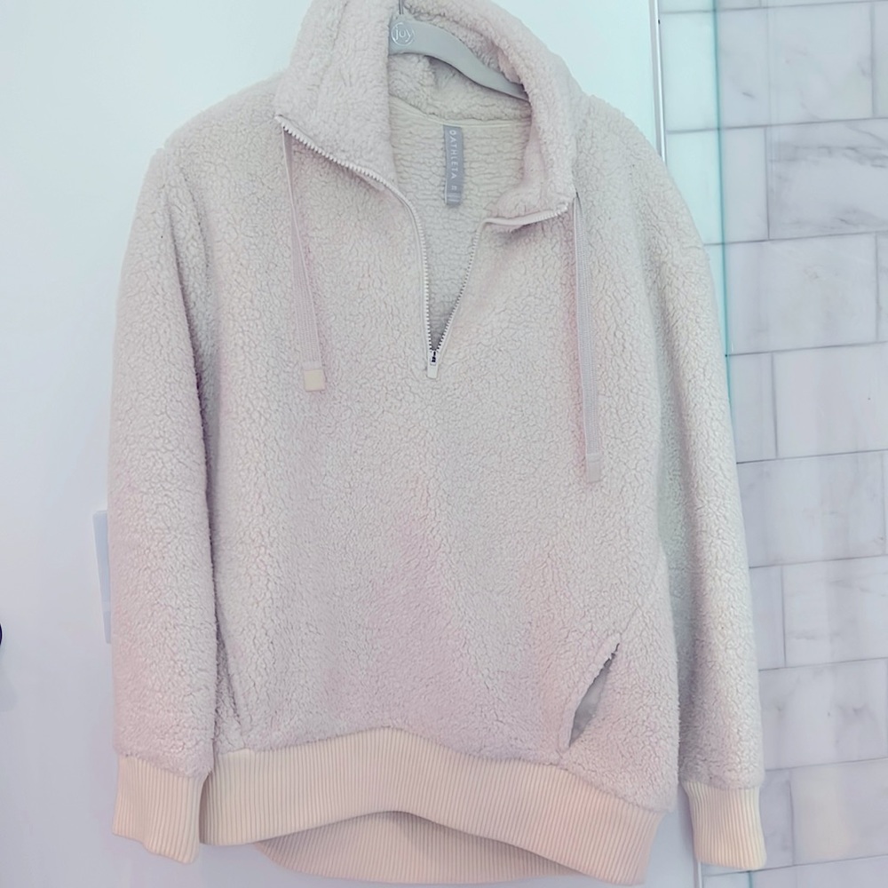 Cozy Sherpa pullover from Athelta